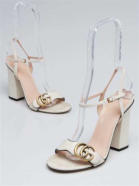 gucci marmont open toe sandals.